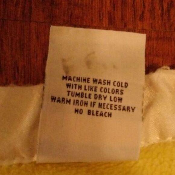 VTG 1999 Satin Trim Baby Security Blanket Yellow Ducks Jack Rabbit Creations - Picture 5 of 6